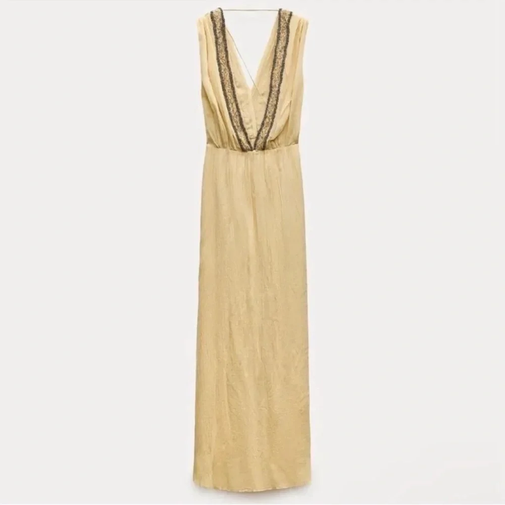 ZARA EMBROIDERED BEADED DRESS ZW COLLECTION NWT - Picture 6 of 14